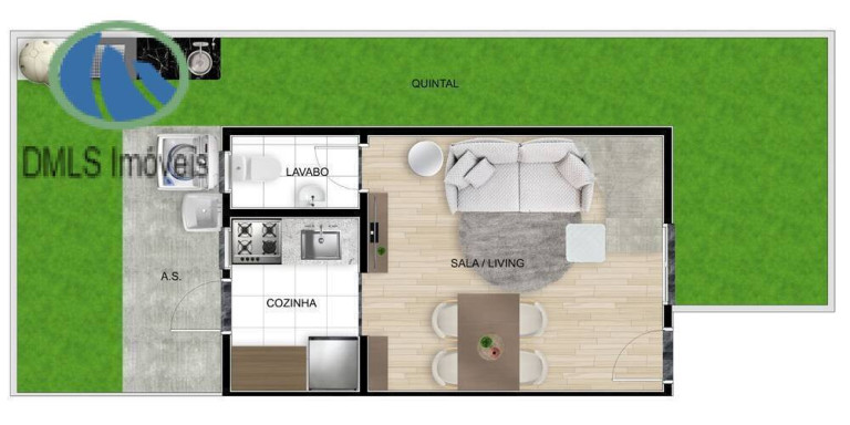 Imagem Casa com 2 Quartos à Venda, 60 m² em Jardim Sandra - Cotia