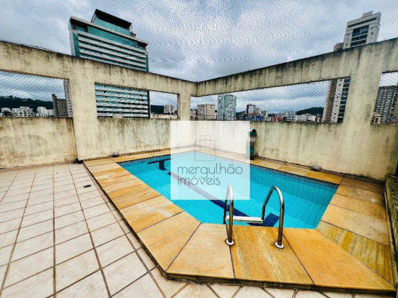 Apartamento com 3 Quartos para Alugar, 164 m² em Boqueirão - Santos