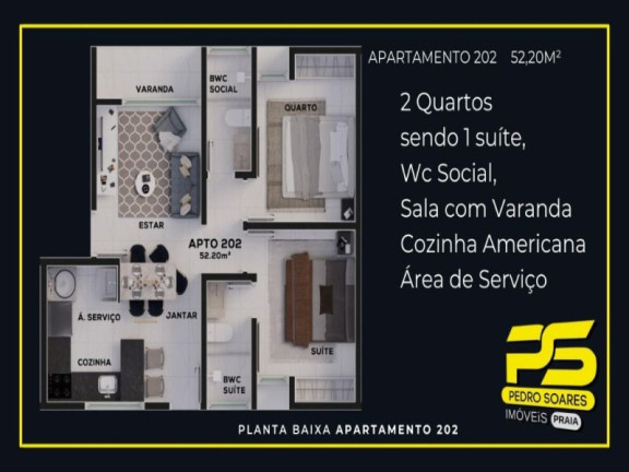 Imagem Apartamento com 2 Quartos à Venda, 68 m² em Jardim São Paulo - João Pessoa