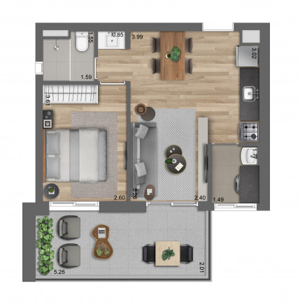 Imagem Apartamento com 2 Quartos à Venda, 52 m² em Pinheiros - São Paulo Imagem Apartamento com 2 Quartos à Venda, 52 m² em Pinheiros - São Paulo