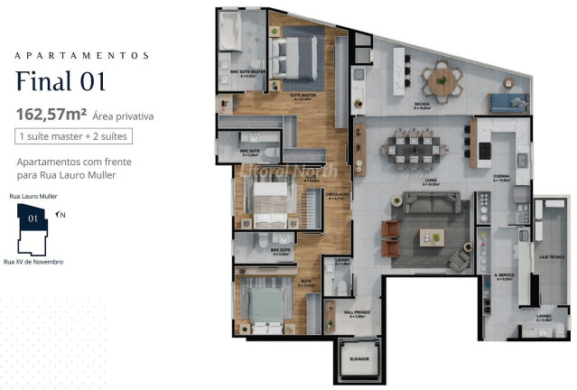 Imagem Apartamento com 3 Quartos à Venda, 137 m² em Centro - Itajaí Imagem Apartamento com 3 Quartos à Venda, 137 m² em Centro - Itajaí