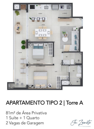 Imagem Apartamento com 2 Quartos à Venda, 81 m² em Caiobá - Matinhos