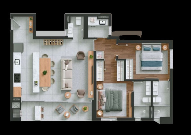 Imagem Apartamento com 2 Quartos à Venda, 130 m² em Portão - Curitiba Imagem Apartamento com 2 Quartos à Venda, 130 m² em Portão - Curitiba