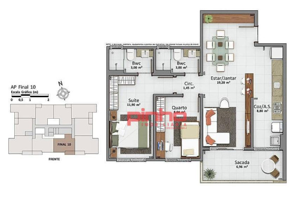 Imagem Apartamento com 2 Quartos à Venda, 72 m² em Cidade Universitária Pedra Branca - Palhoça Imagem Apartamento com 2 Quartos à Venda, 72 m² em Cidade Universitária Pedra Branca - Palhoça