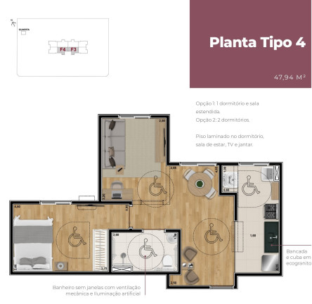 Imagem Imóvel com 2 Quartos à Venda, 47 m² em Vila Virgínia - Ribeirão Preto