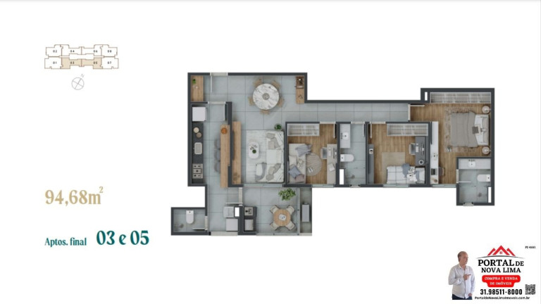 Imagem Apartamento com 4 Quartos à Venda, 94 m² em Vila Da Serra - Nova Lima Imagem Apartamento com 4 Quartos à Venda, 94 m² em Vila Da Serra - Nova Lima