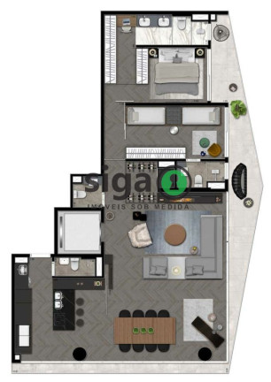 Imagem Apartamento com 2 Quartos à Venda, 156 m² em Vila Olímpia - São Paulo