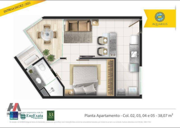 Imagem Apartamento com 1 Quarto à Venda, 38 m² em Praia De Iracema - Fortaleza Imagem Apartamento com 1 Quarto à Venda, 38 m² em Praia De Iracema - Fortaleza