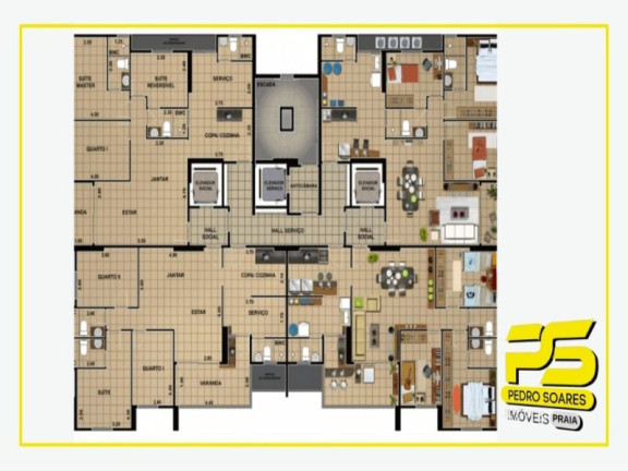Imagem Apartamento com 3 Quartos à Venda, 91 m² em Altiplano Cabo Branco - João Pessoa Imagem Apartamento com 3 Quartos à Venda, 91 m² em Altiplano Cabo Branco - João Pessoa