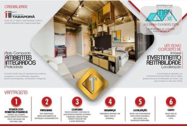Imagem Loft com 1 Quarto à Venda, 39 m² em Praia Das Palmeiras - Caraguatatuba Imagem Loft com 1 Quarto à Venda, 39 m² em Praia Das Palmeiras - Caraguatatuba