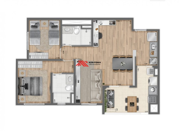 Imagem Apartamento com 2 Quartos à Venda, 56 m² em Picanço - Guarulhos Imagem Apartamento com 2 Quartos à Venda, 56 m² em Picanço - Guarulhos