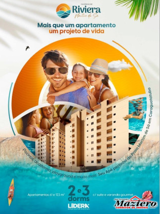 Apartamento com 2 Quartos à Venda, 61 m² em Jardim Casa Branca - Caraguatatuba