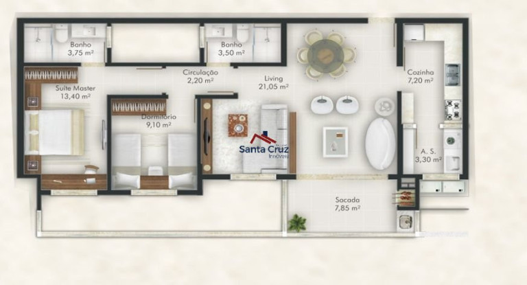 Imagem Apartamento com 2 Quartos à Venda, 135 m² em Balneário - Florianópolis Imagem Apartamento com 2 Quartos à Venda, 135 m² em Balneário - Florianópolis