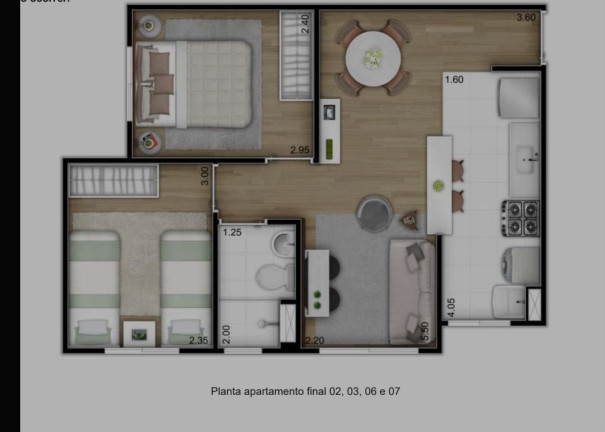Imóvel com 2 Quartos à Venda, 41 m² em Jardim Araújo - Votorantim