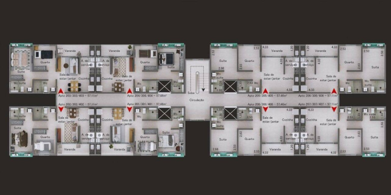 Imagem Apartamento com 2 Quartos à Venda, 50 m² em Gramame - João Pessoa