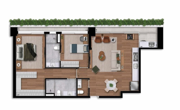 Imagem Apartamento com 2 Quartos à Venda, 105 m² em Itaim Bibi - São Paulo