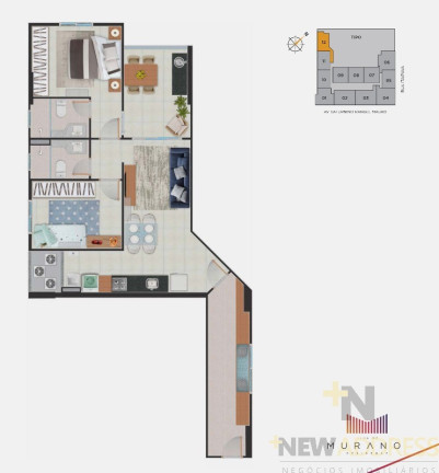 Imagem Apartamento com 2 Quartos à Venda, 66 m² em Praia De Itaparica - Vila Velha Imagem Apartamento com 2 Quartos à Venda, 66 m² em Praia De Itaparica - Vila Velha