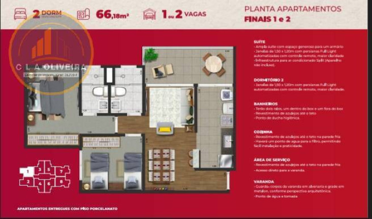 Imagem Apartamento com 2 Quartos à Venda, em Condomínio Residencial Colinas Do Paratehy - São José Dos Campos Imagem Apartamento com 2 Quartos à Venda, em Condomínio Residencial Colinas Do Paratehy - São José Dos Campos