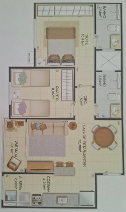Imagem Apartamento com 2 Quartos à Venda, 54 m² em Residencial Coqueiral - Vila Velha Imagem Apartamento com 2 Quartos à Venda, 54 m² em Residencial Coqueiral - Vila Velha