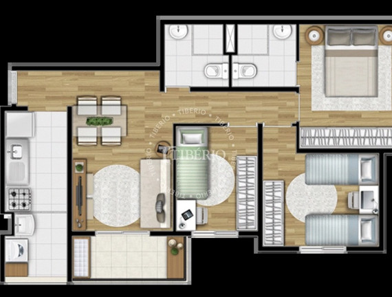 Imagem Apartamento com 3 Quartos à Venda, 60 m² em Campestre - Santo André Imagem Apartamento com 3 Quartos à Venda, 60 m² em Campestre - Santo André