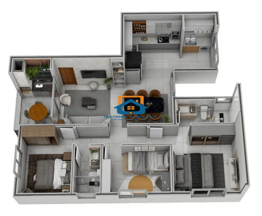 Imagem Apartamento com 3 Quartos à Venda, 90 m² em Imbaúbas - Ipatinga