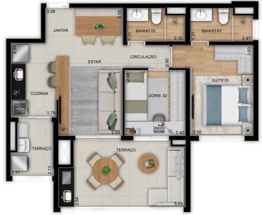 Imagem Apartamento com 3 Quartos à Venda, 94 m² em Brooklin Paulista - São Paulo Imagem Apartamento com 3 Quartos à Venda, 94 m² em Brooklin Paulista - São Paulo