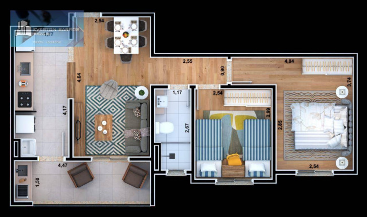 Imagem Apartamento com 2 Quartos à Venda, 58 m² em Vila Nova Bonsucesso - Guarulhos