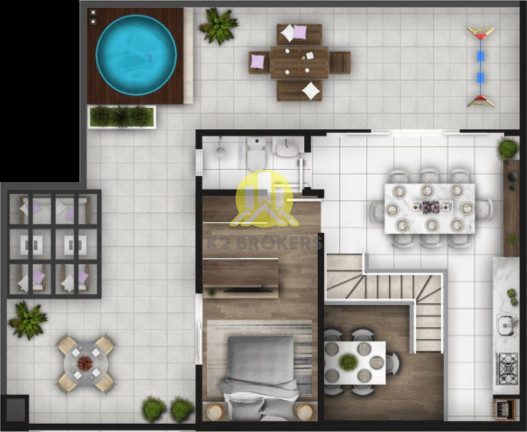 Imagem Cobertura com 3 Quartos à Venda, 211 m² em Bacacheri - Curitiba Imagem Cobertura com 3 Quartos à Venda, 211 m² em Bacacheri - Curitiba