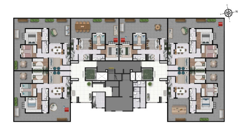 Imagem Apartamento com 3 Quartos à Venda, 61 m² em Setor Sudoeste - Goiânia
