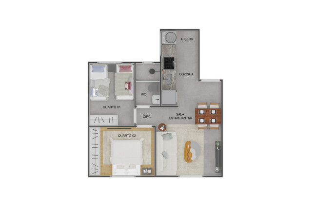 Imagem Apartamento com 2 Quartos à Venda, 41 m² em Parque Nascente Do Rio Capivara - Camaçari Imagem Apartamento com 2 Quartos à Venda, 41 m² em Parque Nascente Do Rio Capivara - Camaçari