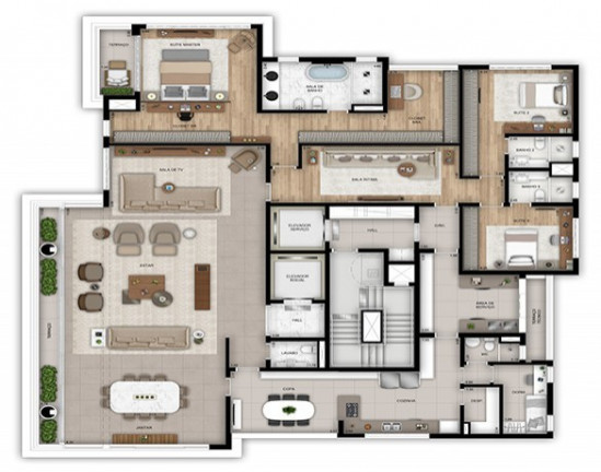 Imagem Apartamento com 4 Quartos à Venda, 355 m² em Paraíso - São Paulo Imagem Apartamento com 4 Quartos à Venda, 355 m² em Paraíso - São Paulo
