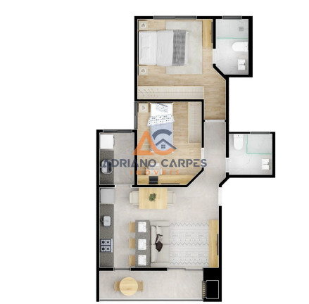 Imagem Imóvel com 2 Quartos à Venda, 63 m² em Meia Praia - Navegantes Imagem Imóvel com 2 Quartos à Venda, 63 m² em Meia Praia - Navegantes