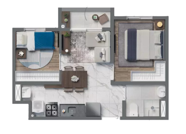 Imagem Imóvel com 2 Quartos à Venda, 31 m² em Vila Palmeiras - São Paulo