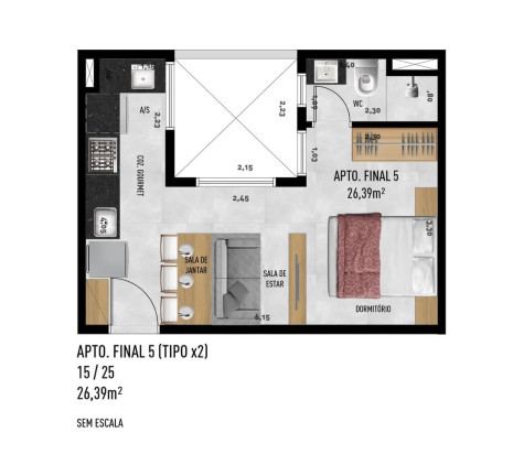 Imagem Imóvel com 1 Quarto à Venda, 24 m² em Jardim Trussardi - São Paulo Imagem Imóvel com 1 Quarto à Venda, 24 m² em Jardim Trussardi - São Paulo