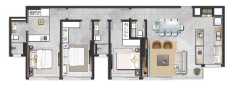 Imagem Apartamento com 3 Quartos à Venda, 144 m² em Predial - Torres Imagem Apartamento com 3 Quartos à Venda, 144 m² em Predial - Torres