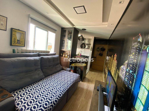 Imagem Cobertura com 2 Quartos à Venda, 100 m² em Vila Scarpelli - Santo André