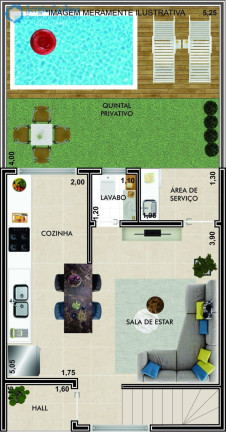 Casa de Condomínio com 2 Quartos à Venda, 96 m² em Jardim Suarão - Itanhaém