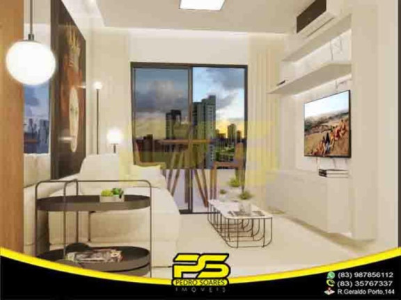 Imagem Apartamento com 1 Quarto à Venda, 54 m² em Cabo Branco - João Pessoa