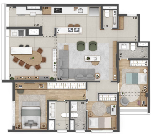 Imagem Apartamento com 3 Quartos à Venda, 120 m² em Santo Amaro - São Paulo Imagem Apartamento com 3 Quartos à Venda, 120 m² em Santo Amaro - São Paulo