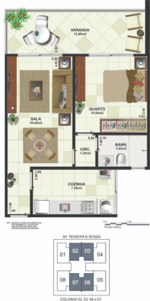 Imagem Apartamento com 1 Quarto à Venda,  em Centro - Cabo Frio