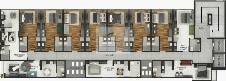 Imagem Apartamento com 1 Quarto à Venda, 22 m² em Intermares - Cabedelo