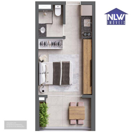 Studio com 1 Quarto à Venda, 26 m² em Vila Clementino - São Paulo
