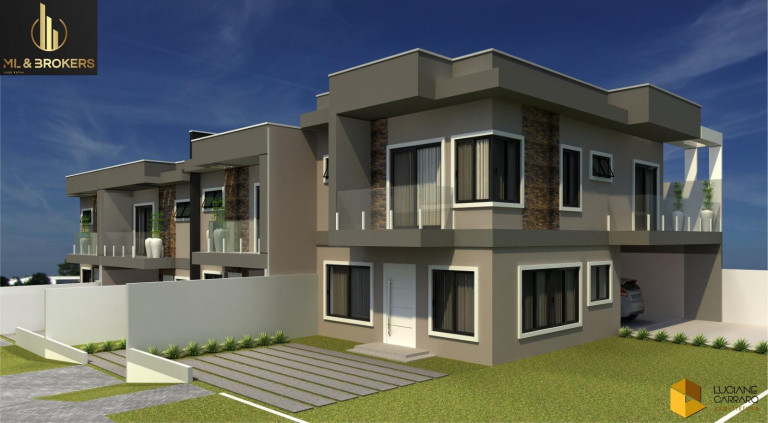 Imagem Sobrado com 3 Quartos à Venda, 123 m² em Fazenda Velha - Araucária