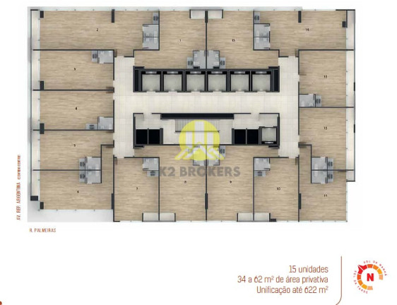 Imagem Sala Comercial à Venda, 44 m² em água Verde - Curitiba