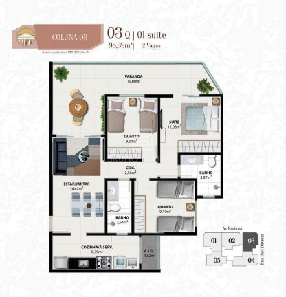 Imagem Apartamento com 3 Quartos à Venda, 95 m² em Praia Do Morro - Guarapari Imagem Apartamento com 3 Quartos à Venda, 95 m² em Praia Do Morro - Guarapari