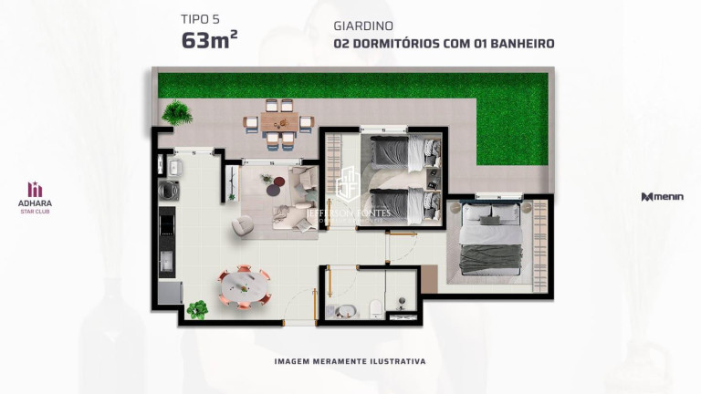 Imagem Apartamento com 2 Quartos à Venda, 43 m² em Distrito Industrial - Marília Imagem Apartamento com 2 Quartos à Venda, 43 m² em Distrito Industrial - Marília