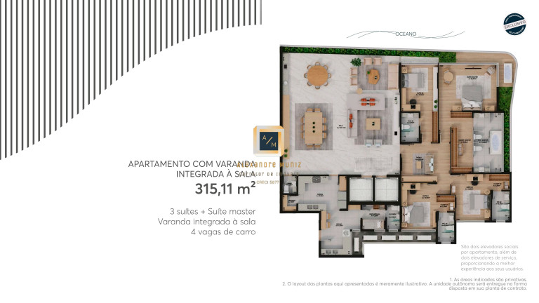 Imagem Apartamento com 4 Quartos à Venda, 315 m² em Meireles - Fortaleza Imagem Apartamento com 4 Quartos à Venda, 315 m² em Meireles - Fortaleza