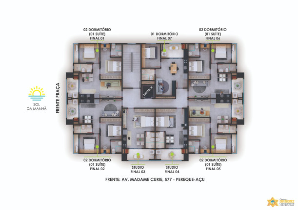 Imagem Apartamento com 2 Quartos à Venda, 57 m² em Perequê Açu - Ubatuba