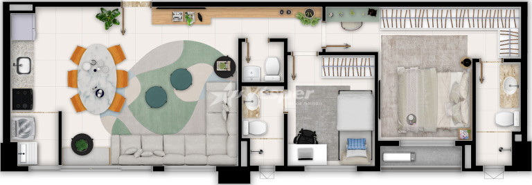 Imagem Apartamento com 3 Quartos à Venda, 89 m² em Serrinha - Goiânia Imagem Apartamento com 3 Quartos à Venda, 89 m² em Serrinha - Goiânia