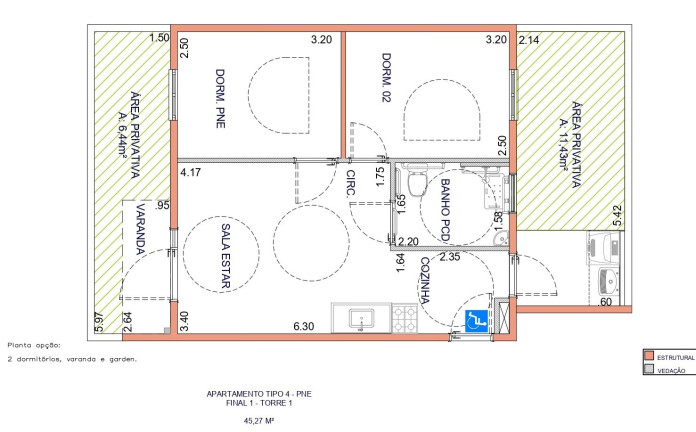 Imagem Imóvel com 2 Quartos à Venda, 62 m² em Jardim Heitor Rigon - Ribeirão Preto